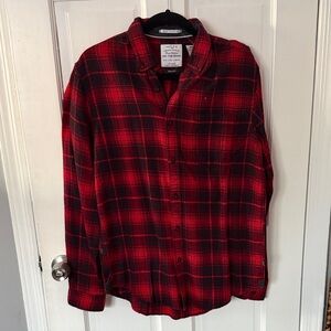 Red and Black Plaid Shirt